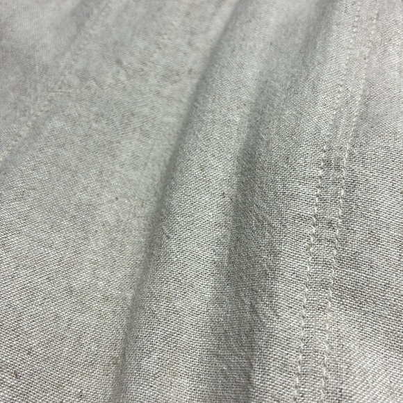 Old Navy Tan Flax Linen Taper Pull On Pants w/ Hidden Drawstring Belt, Sz L - Picture 11 of 11